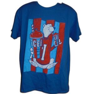 NWT Icee Graphic T-Shirt Tee Brisco Brands Vintage Style Polar Bear - Size Large